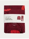 Marks & Spencer Пижамен комплект Basketball, от чиста памучна материя (3–16 години) Marks & Spencer червена