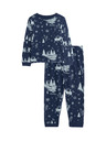 Marks & Spencer Пижама с мотив Disney Frozen™, от чист памук (2–8 години) Marks & Spencer морскосин