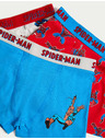 Marks & Spencer Боксерки с принт Spider-Man™ с висок дял памук, 3 бр. в опаковка (3–10 години) Marks & Spencer многоцветна