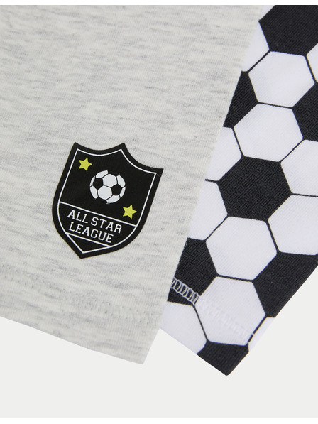 Marks & Spencer Боксерки с футболен принт и висок дял памук (5–16 години), 5 бр. Marks & Spencer многоцветна