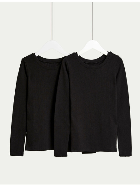 Marks & Spencer Термо топове с технология Heatgen™, 2 броя в опаковка (2-14 години) Marks & Spencer черна