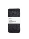 Marks & Spencer Непрозрачни точкови чорапогащи, 2 броя в опаковка (2-14 години) Marks & Spencer черна