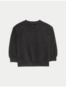 Marks & Spencer Тъкан суитшърт с висок дял памук (2-8 години) Marks & Spencer сива