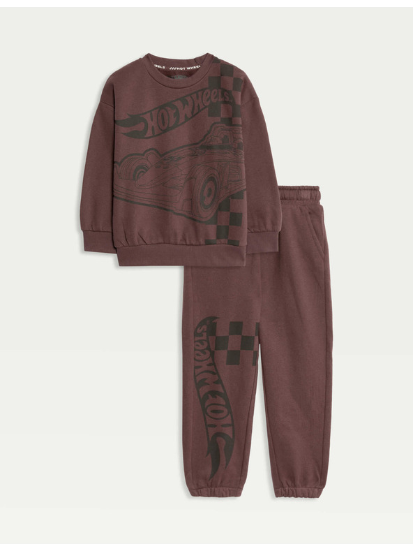 Marks & Spencer Облекло с мотив Hot Wheels™ с високо съдържание на памук (2-8 години) Marks & Spencer лилава