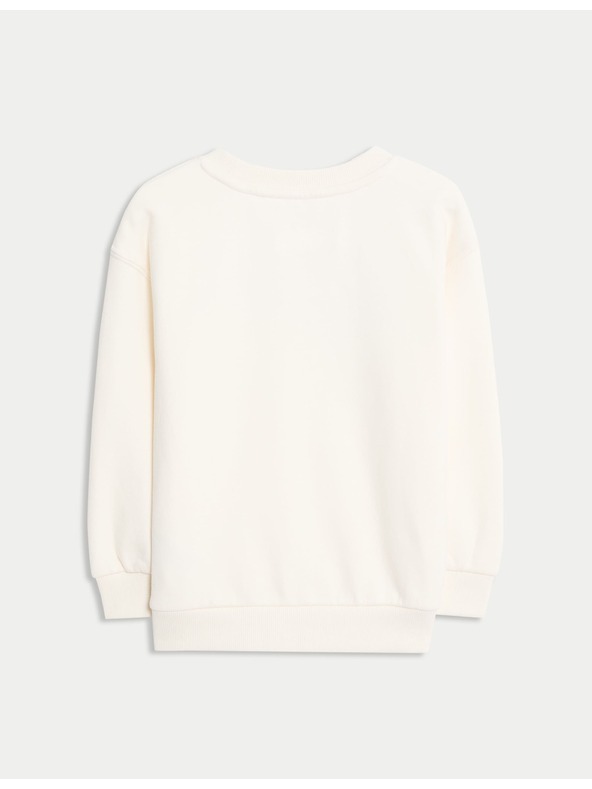 Marks & Spencer Суитшърт Spider-Man™ с високо съдържание на памук (2–8 години) Marks & Spencer сметанова