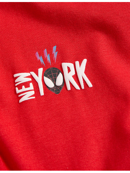 Marks & Spencer Тениска от чист памук с принт Spider-Man™ (2–8 години) Marks & Spencer червено