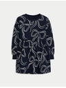 Marks & Spencer Рокля с висок дял памук (2–8 години) Marks & Spencer морскосиньо