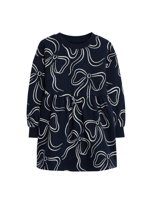 Marks & Spencer Рокля с висок дял памук (2–8 години) Marks & Spencer морскосиньо