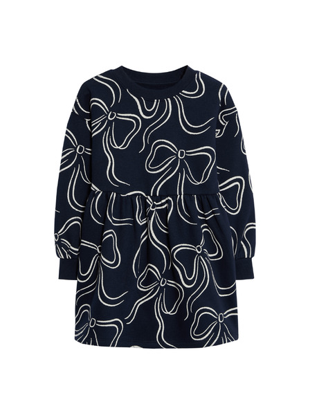 Marks & Spencer Рокля с висок дял памук (2–8 години) Marks & Spencer морскосиньо