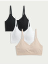 Marks & Spencer Безшевни бралети без банели, 3 броя Marks & Spencer черен