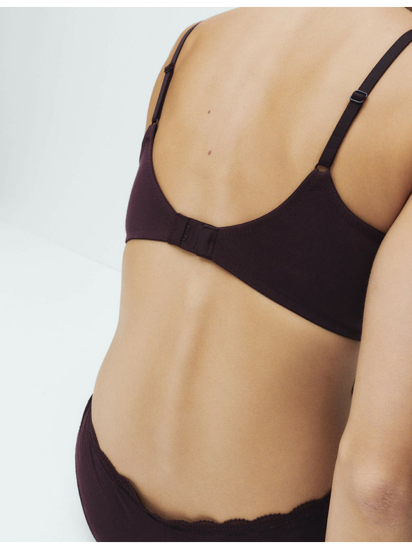 Marks & Spencer Гладък сутиен без банели, размер A–E, 3 броя в опаковка Marks & Spencer кафяв