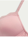 Marks & Spencer Дантелен сутиен Jasmine, пълна чашка, без банели (A–E) Marks & Spencer розов