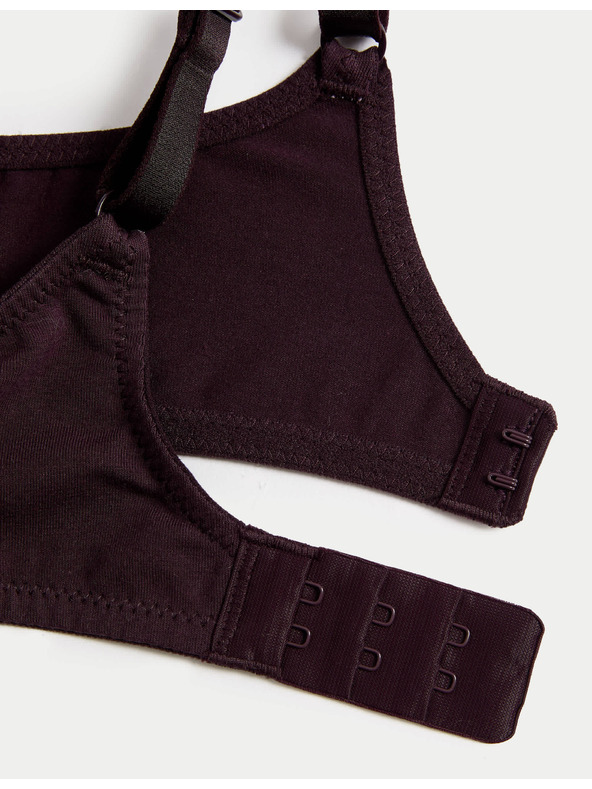 Marks & Spencer Комплект 3 бр. гладки сутиена с пълни чашки и банели, размер A–E Marks & Spencer кафяв