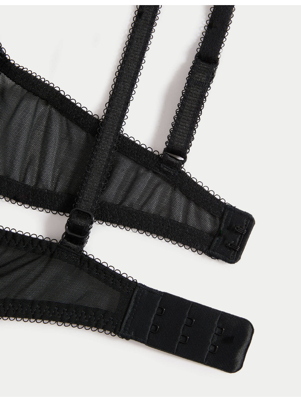 Marks & Spencer Деколте сутиен с банели и дантела, размер A–E Marks & Spencer черен