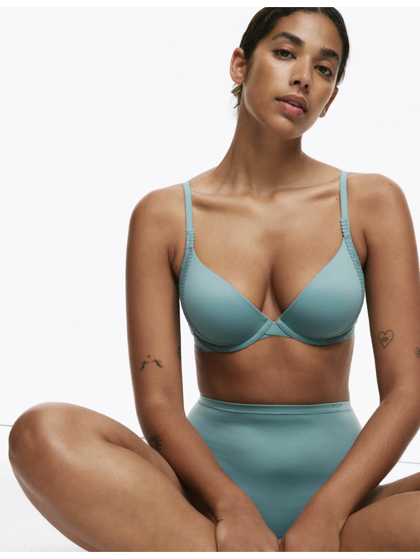 Marks & Spencer Гладък деколте сутиен Body Soft™ с банели, размер A–E Marks & Spencer зелен