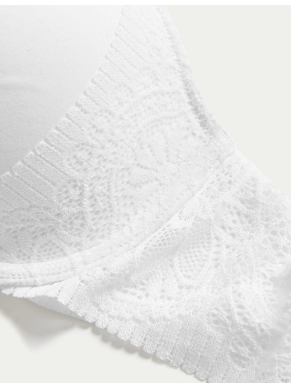 Marks & Spencer Гладък деколте сутиен Body Soft™ с банели, размер A–E Marks & Spencer бял