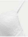 Marks & Spencer Деколте сутиен с банели и дантела, размер A–E Marks & Spencer бял