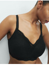 Marks & Spencer Сутиен Jasmine без банели с дантелени ръбове, размер F+ Marks & Spencer черен