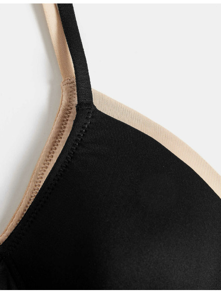 Marks & Spencer Опаковка 2 бр. първи сутиена без банели, размер AA–D Marks & Spencer черен