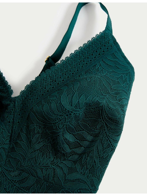 Marks & Spencer Дантелен сутиен без банели, с ефект намаляване и технология Flexifit™ Marks & Spencer зелен