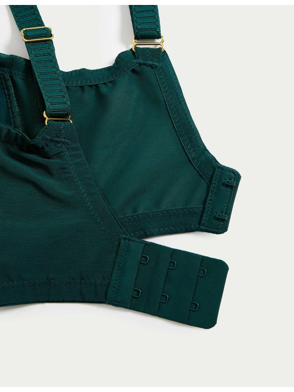 Marks & Spencer Дантелен сутиен без банели, с ефект намаляване и технология Flexifit™ Marks & Spencer зелен