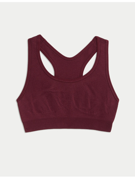 Marks & Spencer Средно подсилен двустранен безшевен спортен сутиен Marks & Spencer червен