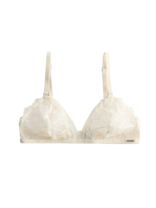 Marks & Spencer Сутиен без банели с бродерия Monaco (A-E) Marks & Spencer кремав