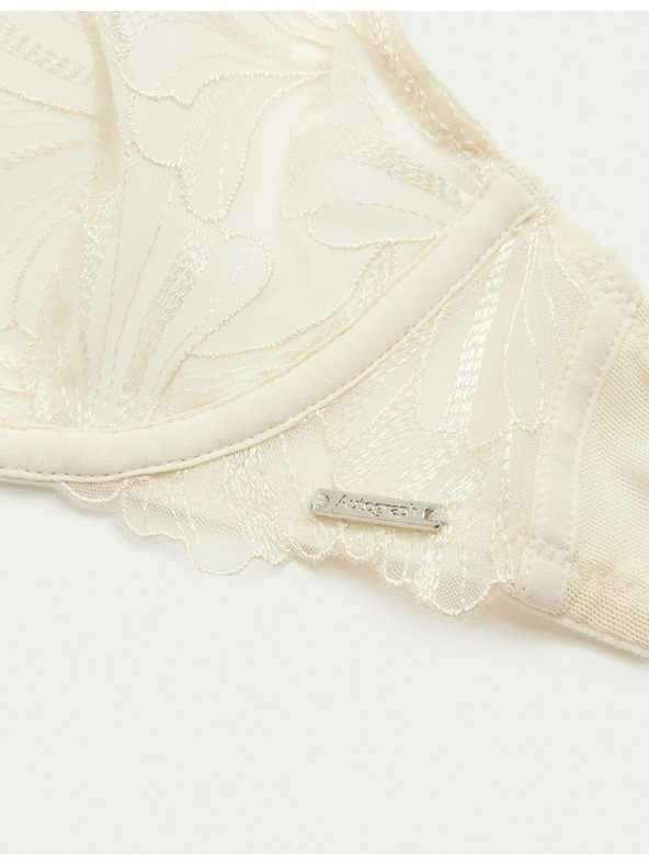 Marks & Spencer Сутиен с банели и бродерия Monaco (A-E) Marks & Spencer кремав