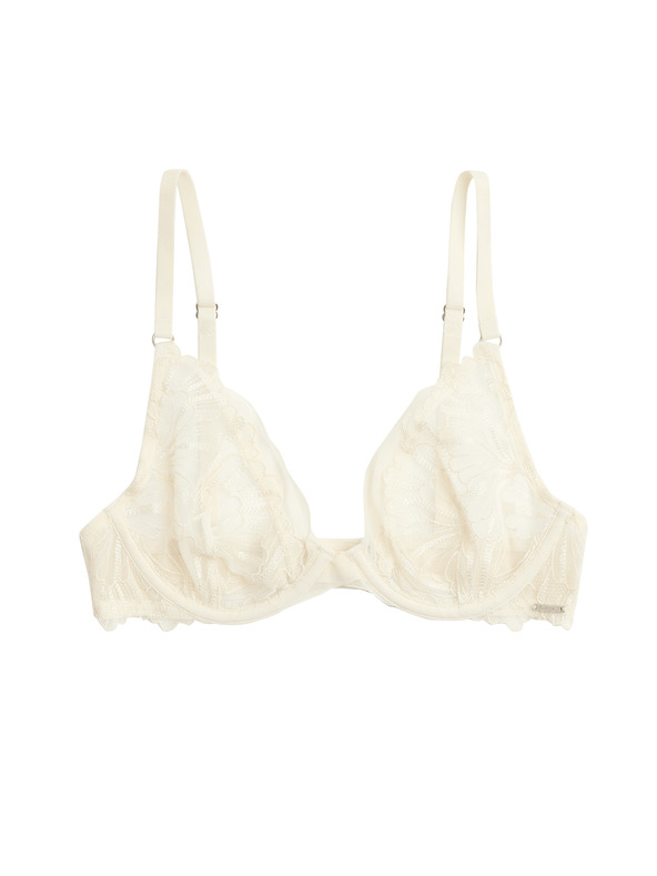 Marks & Spencer Сутиен с банели и бродерия Monaco (A-E) Marks & Spencer кремав