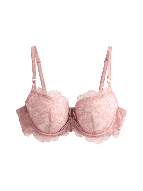 Marks & Spencer Дантелена балконна сутиен с банели и десен Forget Me Not (A-E) Marks & Spencer кафяв