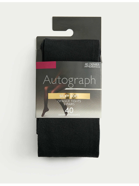Marks & Spencer Непрозрачни чорапи, 40 DEN, комплект 2 бр. Marks & Spencer черен