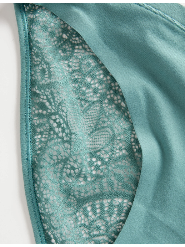 Marks & Spencer Бикини Body Soft™ с дантела, комплект 3 бр. Marks & Spencer зелена