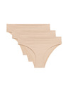 Marks & Spencer Бразилски бикини с технология Cool Comfort™ без видими ръбове, 3 бр. Marks & Spencer бежова