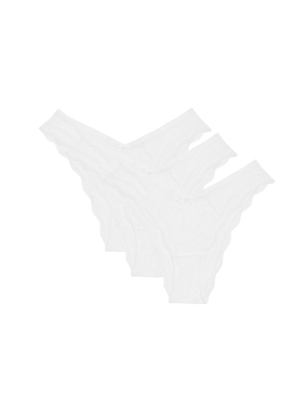 Marks & Spencer 3 бр. дантелени бикини Jasmine Miami Marks & Spencer бяла