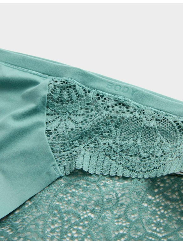 Marks & Spencer Високи бикини Body Soft™, комплект 3 бр. Marks & Spencer зелен