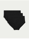 Marks & Spencer Шорти с висока талия без видими ръбове Cool Comfort, комплект 3 бр. Marks & Spencer черен