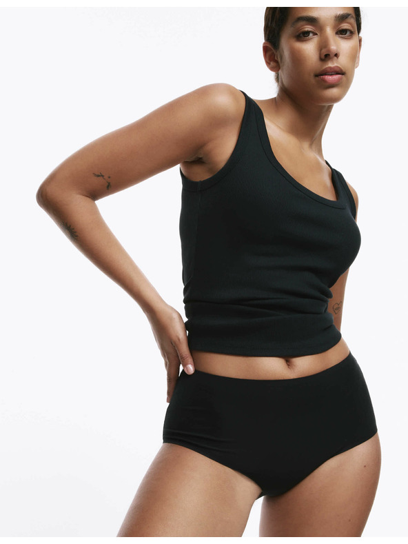 Marks & Spencer Шорти с висока талия без видими ръбове Cool Comfort, комплект 3 бр. Marks & Spencer черен