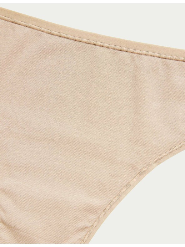 Marks & Spencer Бразилски бикини от модал, без видими ръбове, 5 бр. в опаковка Marks & Spencer бежов