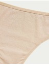 Marks & Spencer Бразилски бикини от модал, без видими ръбове, 5 бр. в опаковка Marks & Spencer бежов