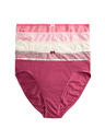 Marks & Spencer Бикини с високо изрязване от памук и Lycra™, 5 броя Marks & Spencer розово