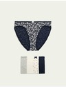 Marks & Spencer Високи бикини от памук и Lycra™, 5 бр. Marks & Spencer сив