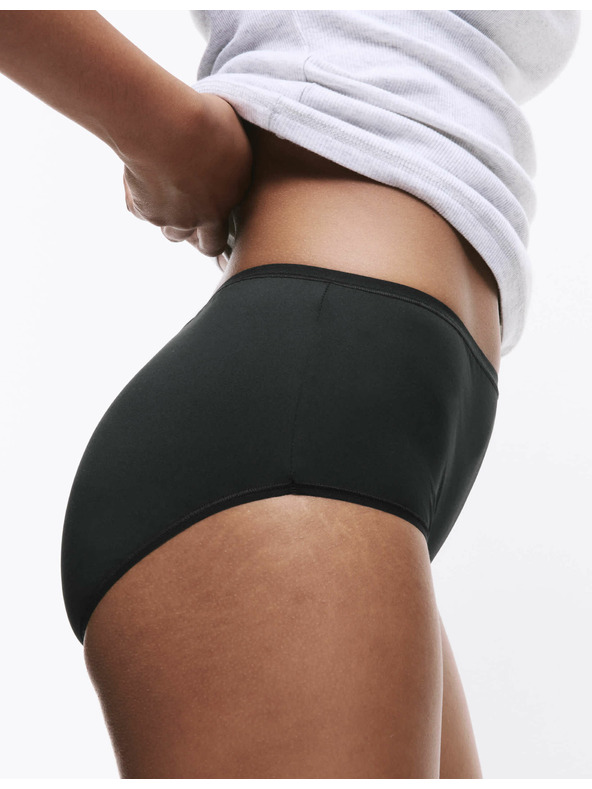 Marks & Spencer Боксерки бикини с висока талия от микрофибър, без видими ръбове, 5 бр. Marks & Spencer черен