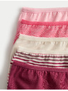 Marks & Spencer Боксерки бикини с висока талия и щампа от памук Lycra™, 5 бр. Marks & Spencer розов