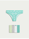 Marks & Spencer Бразилски бикини с висок дял памук и Lycra™, 5 бр. Marks & Spencer зелен