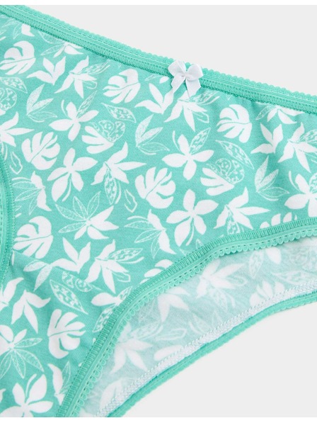 Marks & Spencer Бразилски бикини с висок дял памук и Lycra™, 5 бр. Marks & Spencer зелен