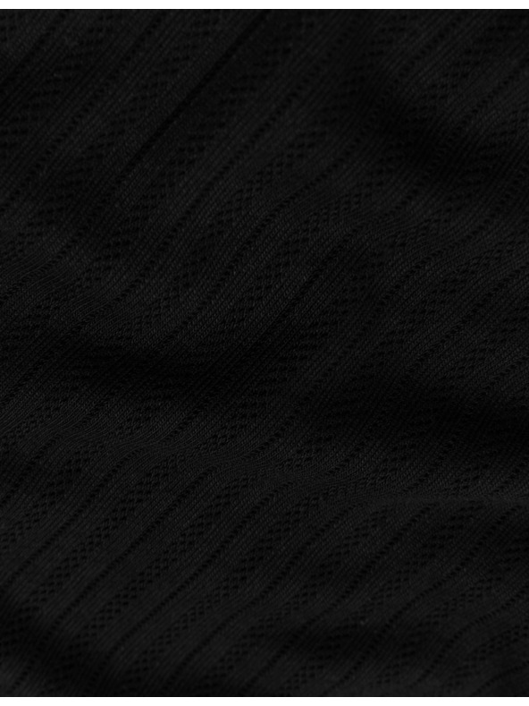 Marks & Spencer Опаковка от 2 плетени термо потника с къс ръкав Marks & Spencer черен