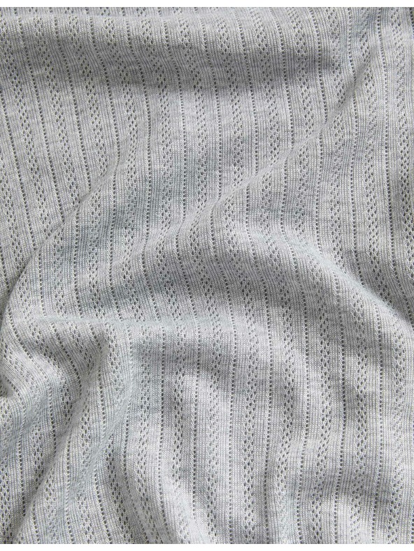 Marks & Spencer Опаковка от 2 плетени термо потника с къс ръкав Marks & Spencer черен