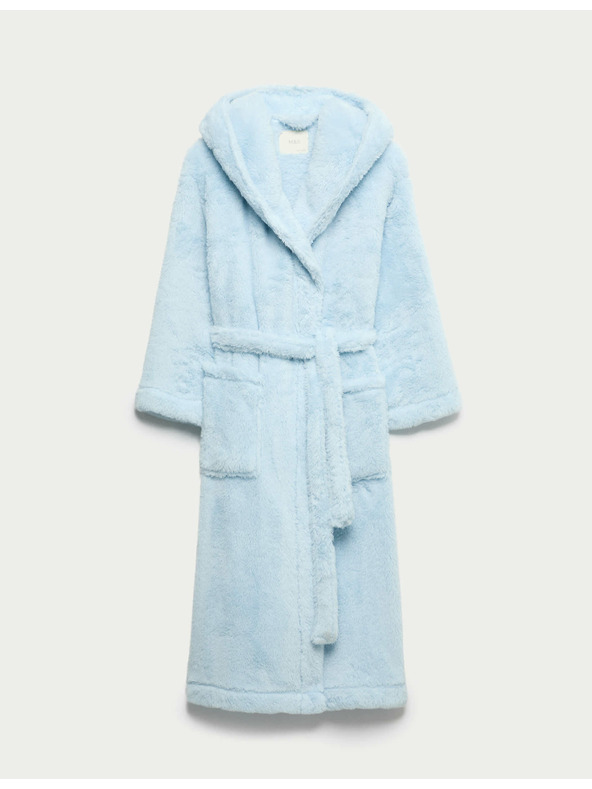 Marks & Spencer Халат с качулка Marks & Spencer син