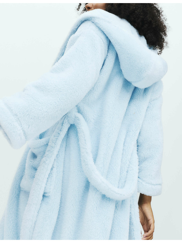 Marks & Spencer Халат с качулка Marks & Spencer син