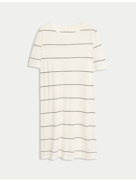 Marks & Spencer Раирана нощница с технология Cool Comfort™ Marks & Spencer кремава